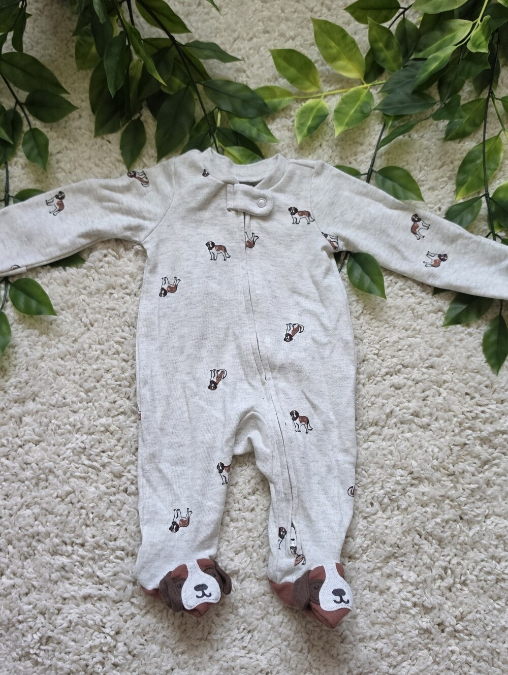 Baby Boy Bulldog Sleeper (Newborn)